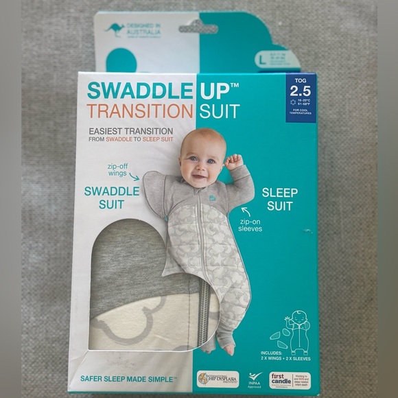 Love to Dream Swaddle Up Transition Suit - Gray - Picture 1 of 2